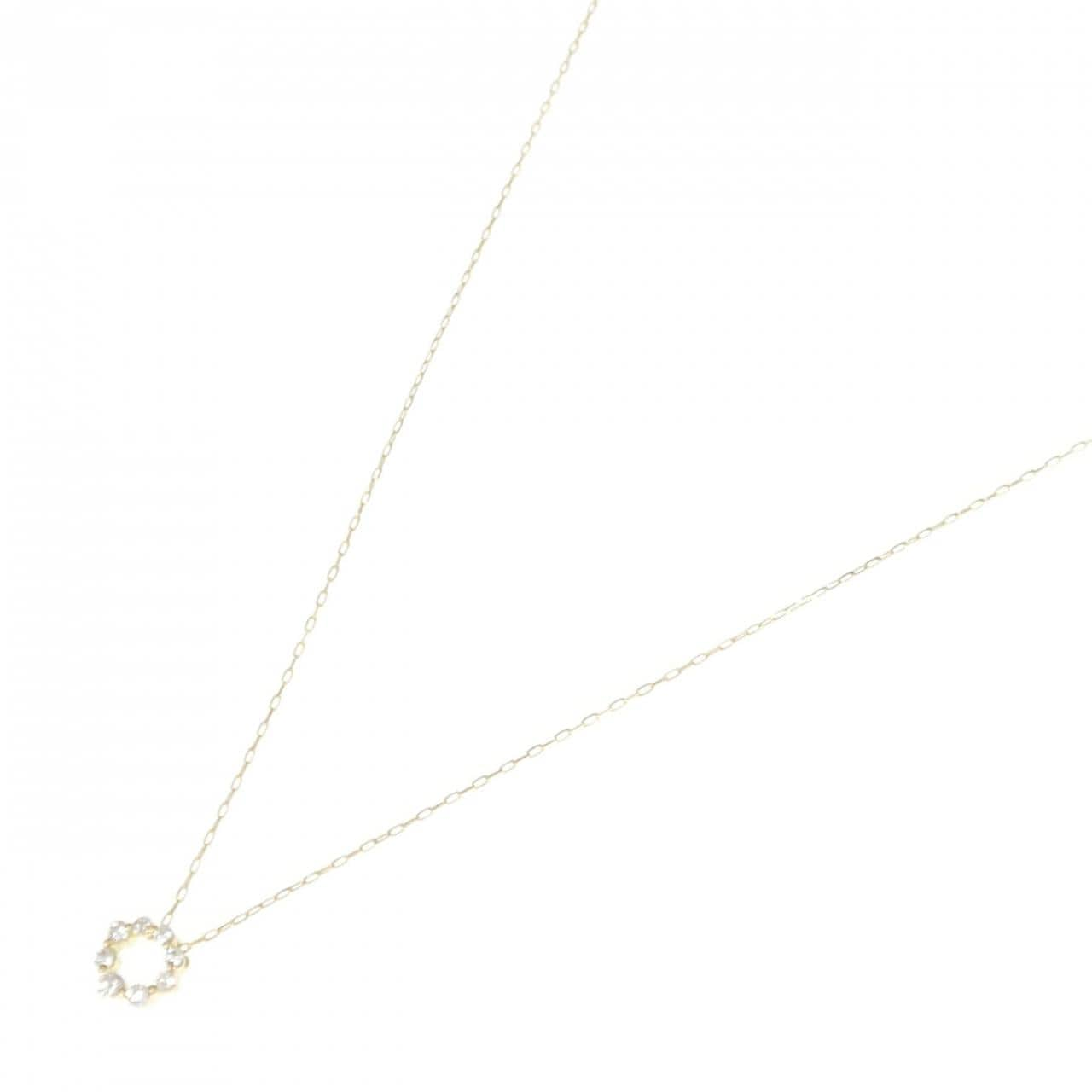 [BRAND NEW] K18YG Diamond necklace 0.10CT