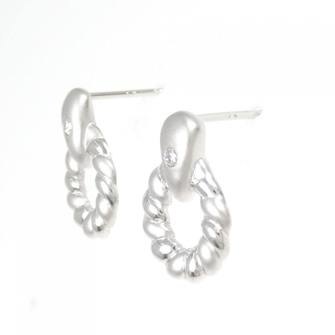 PT/PT850 ダイヤモンド ピアス 0.06CT