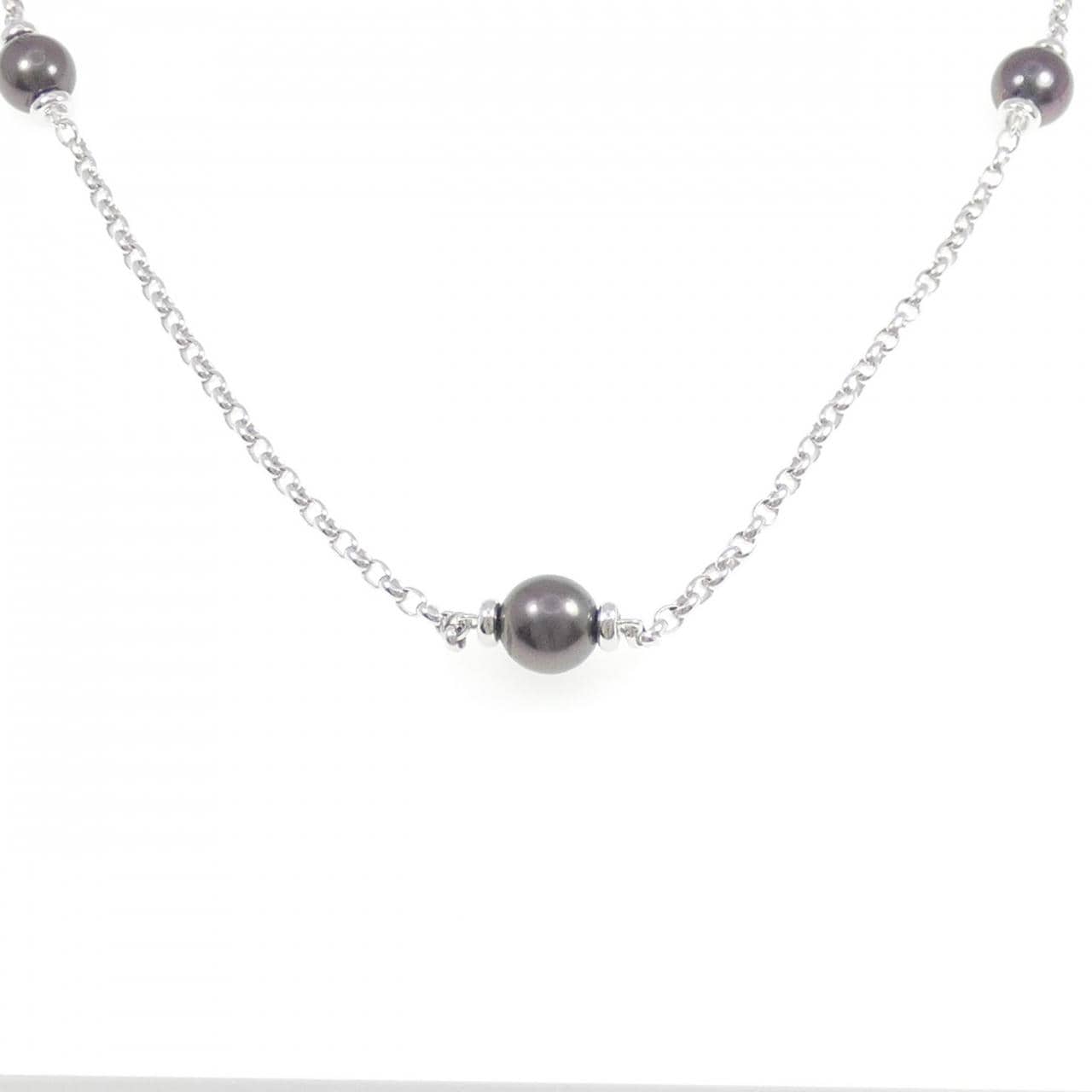 ミキモト 黒蝶パール ネックレス