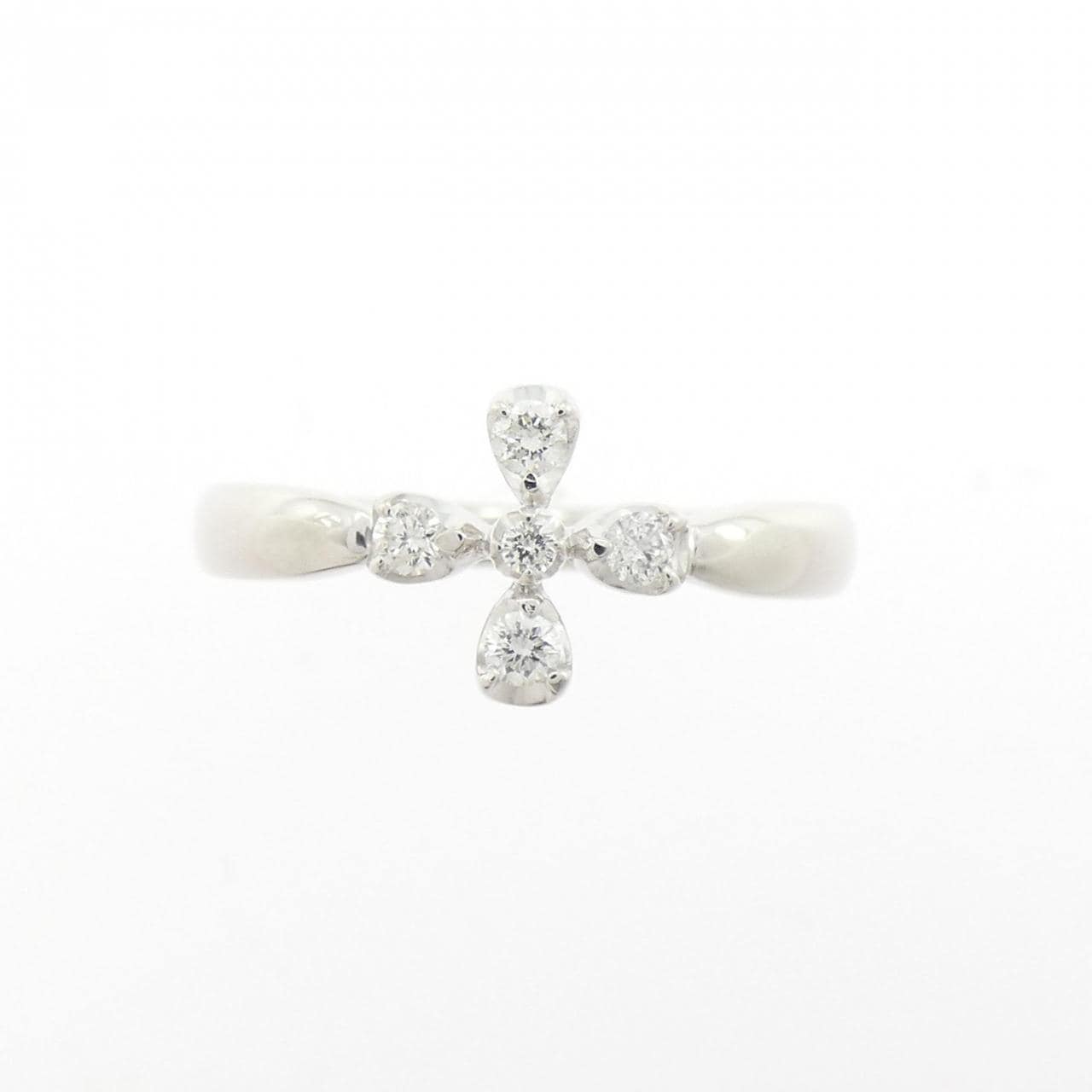 K18WG ダイヤモンド リング 0.11CT