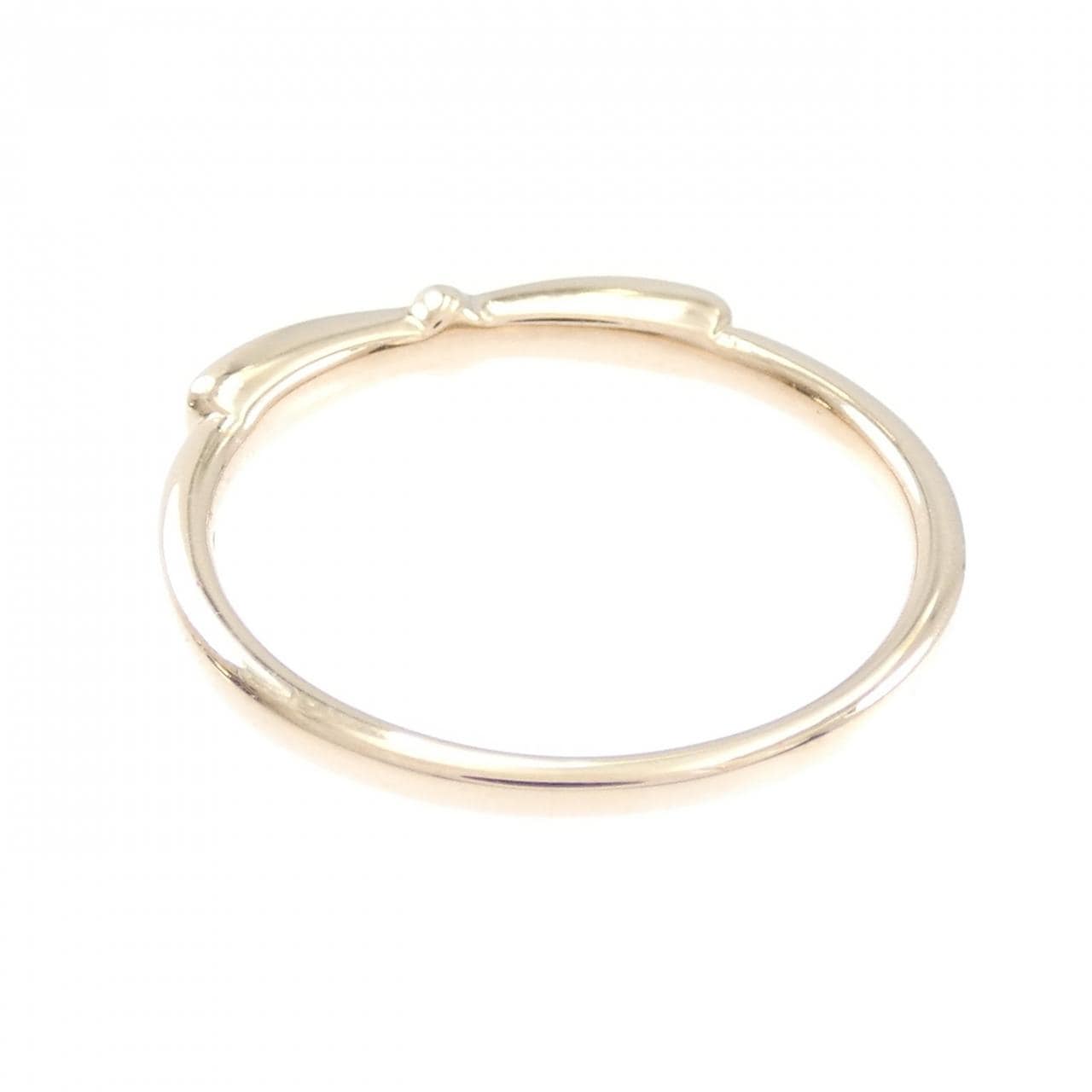 4゜C リボン ダイヤモンド リング