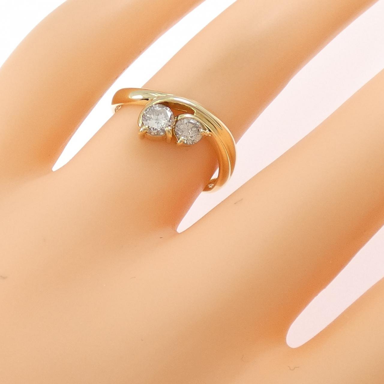 K18YG ダイヤモンド リング 0.50CT