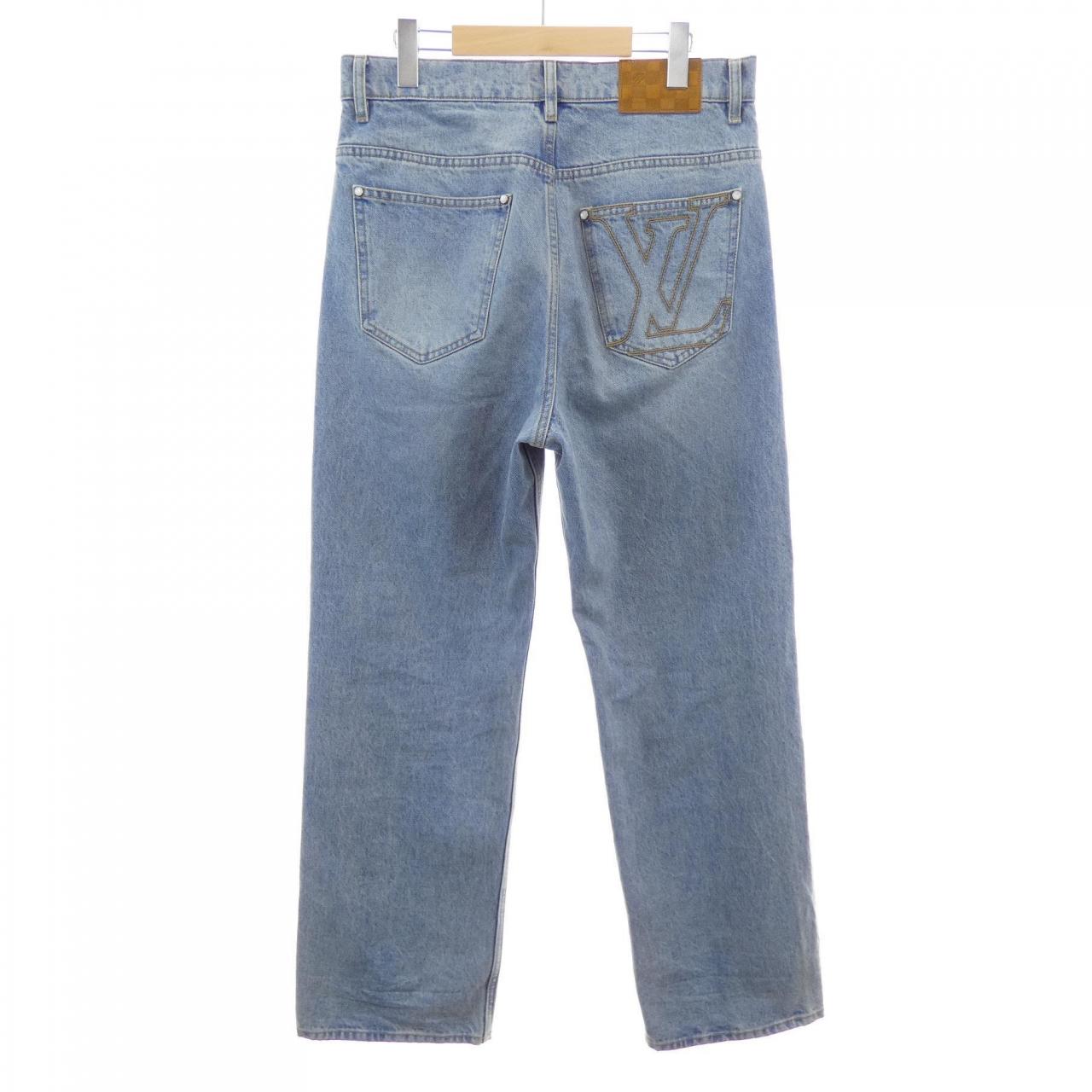 ルイヴィトン LOUIS VUITTON ワイドレッグフィットデニムパンツ HSD50WPCP ジーンズ