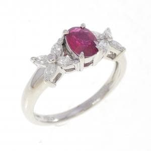 PT900 ルビー リング 0.47CT