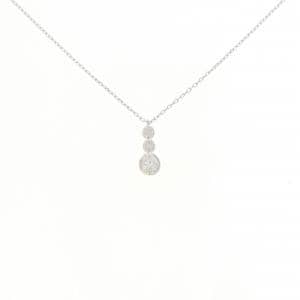 K10WG ダイヤモンド ネックレス 0.10CT