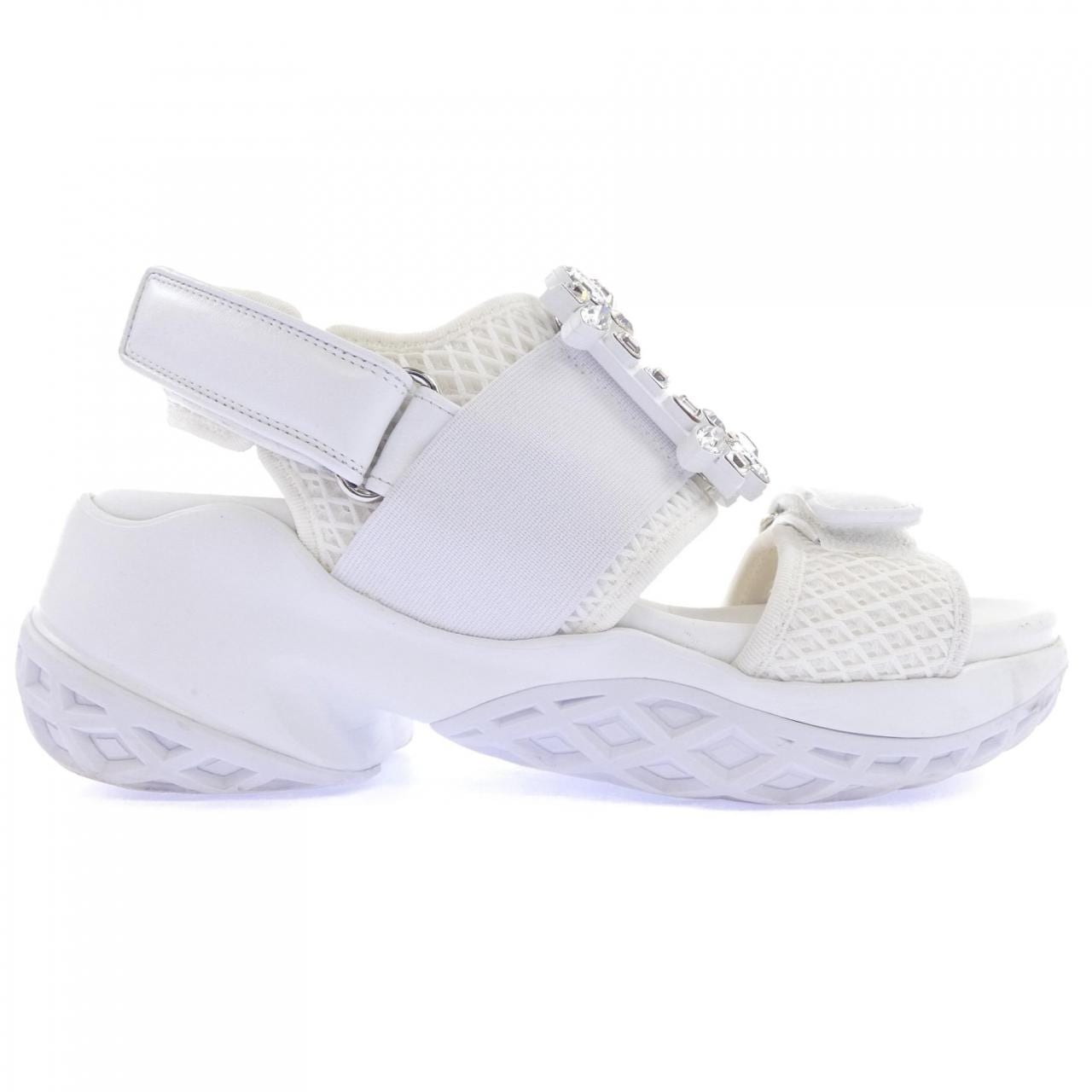 ロジェヴィヴィエ ROGER VIVIER ヴィヴ ラン ストラス バックル サンダル
