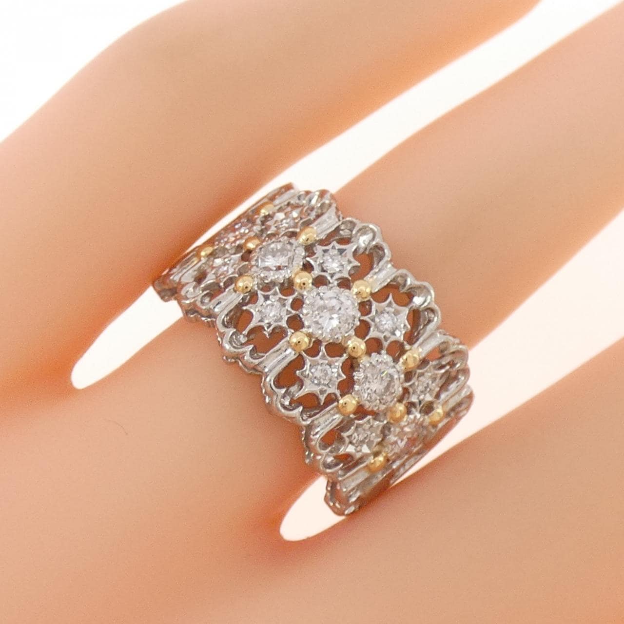 PT900/K18YG ダイヤモンド リング 0.50CT