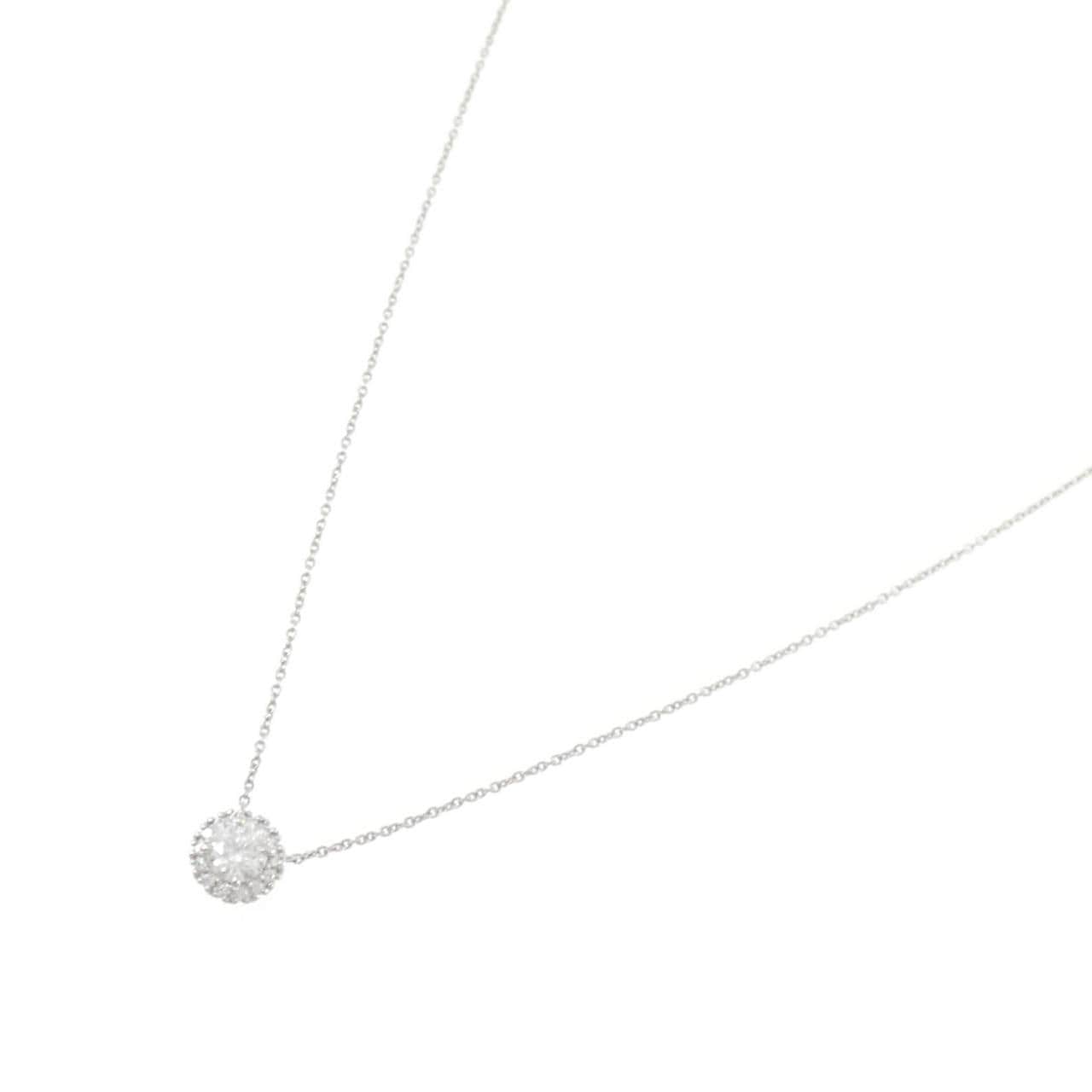 PT950/PT850 ダイヤモンド ネックレス 0.316CT F SI1 3EXT H&C