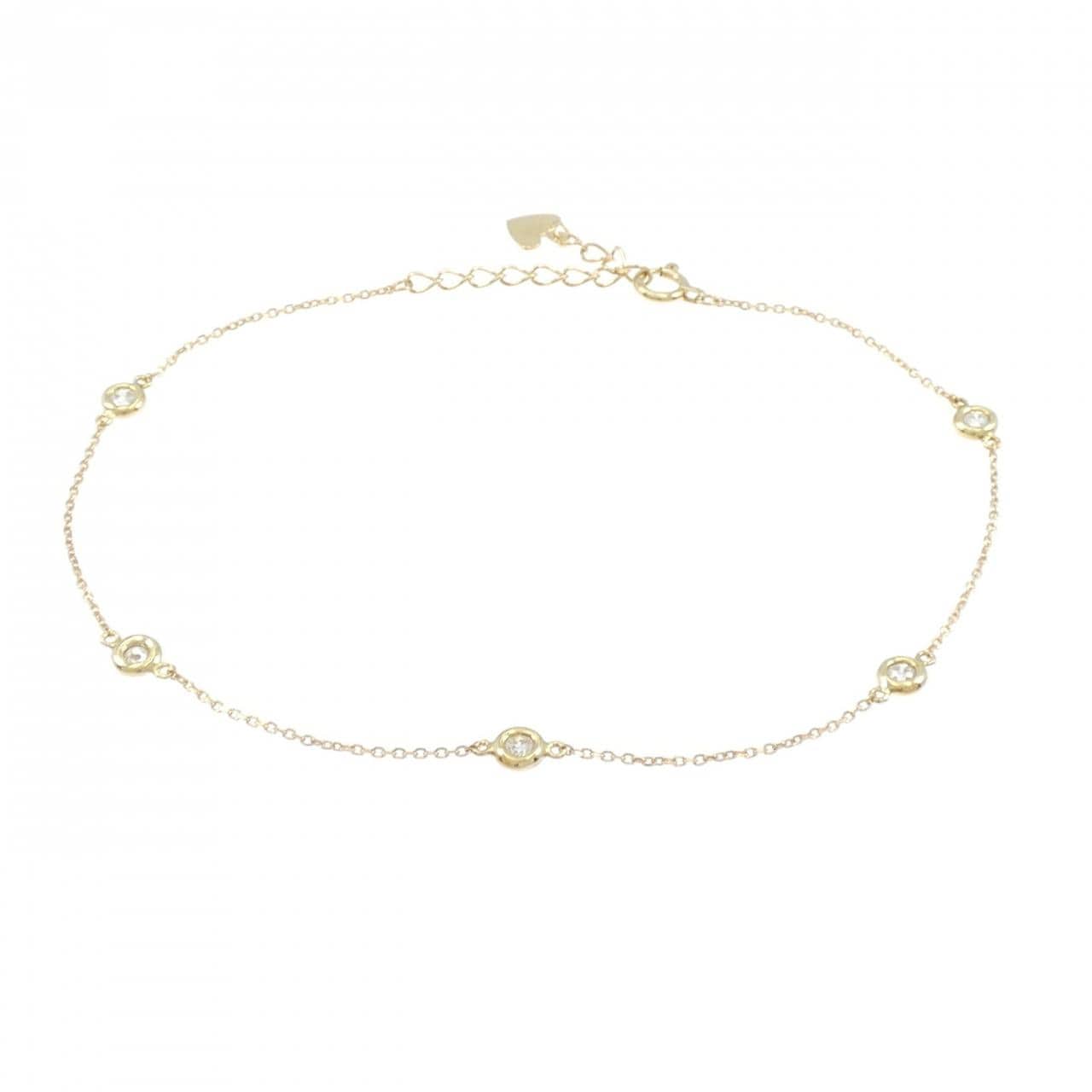 K18YG ダイヤモンド ブレスレット 0.21CT