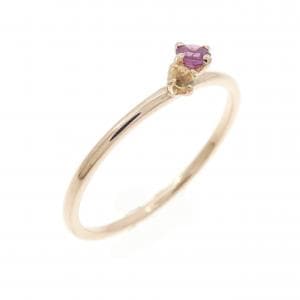 K18PG ガーネット リング