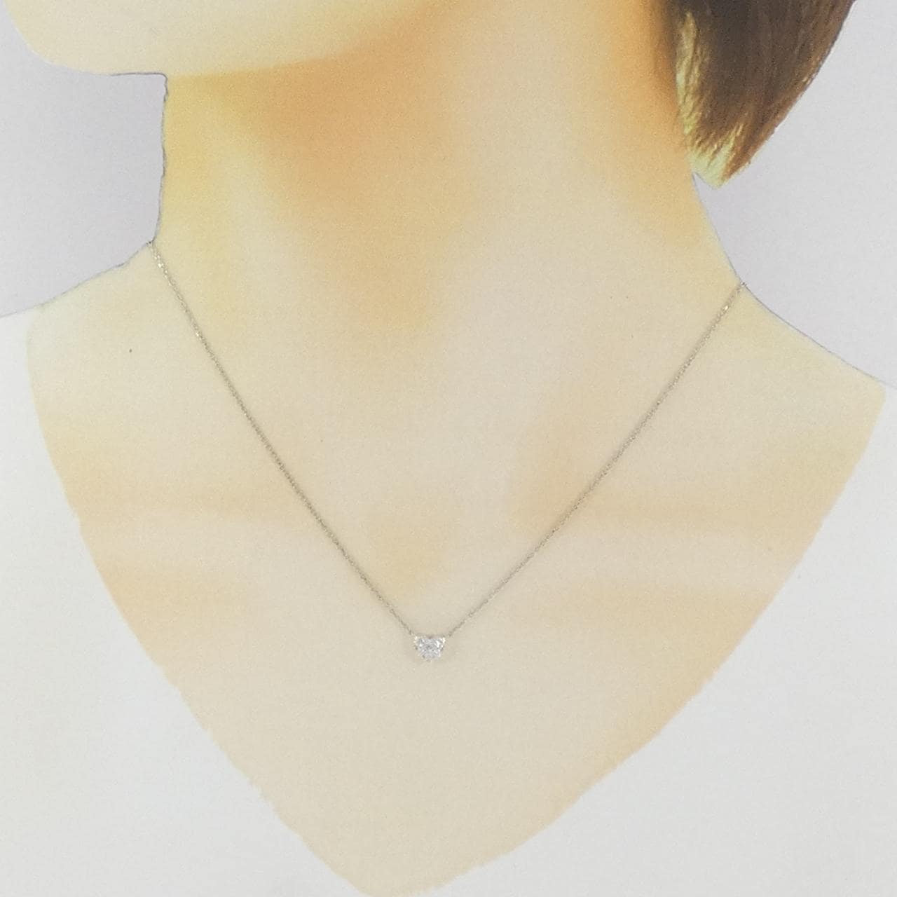 ヴァンドーム ダイヤモンド ネックレス 0.12CT