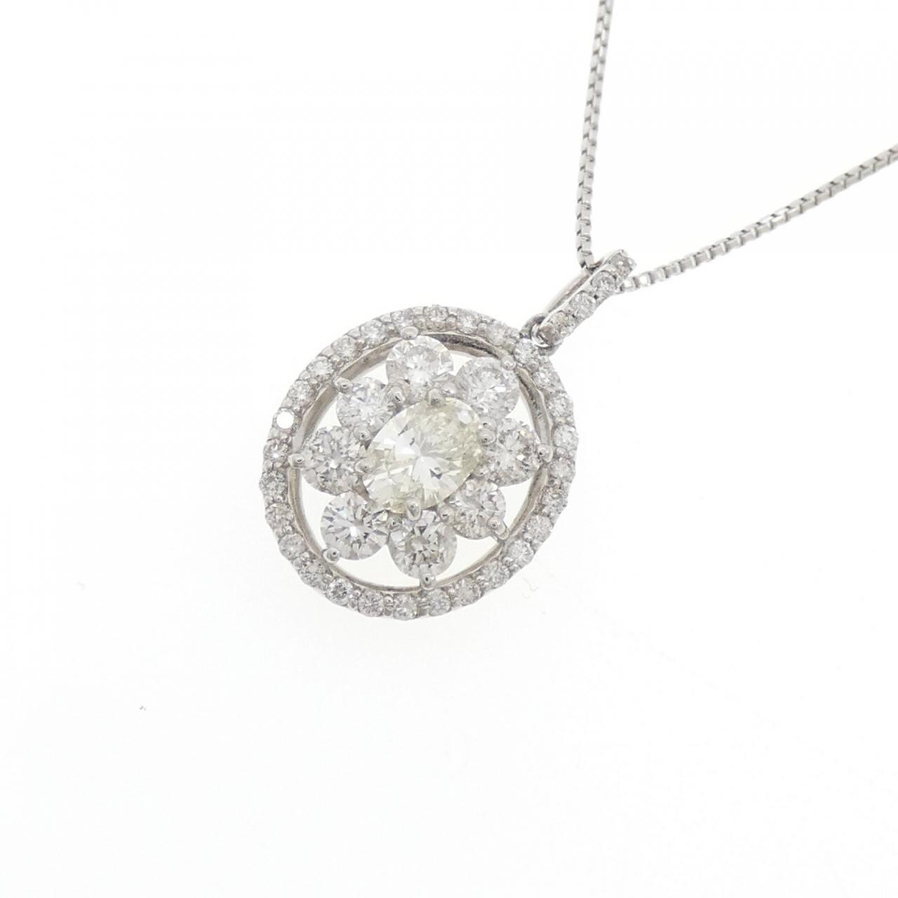 【新品】PT900/PT850 ダイヤモンド ネックレス 0.21CT