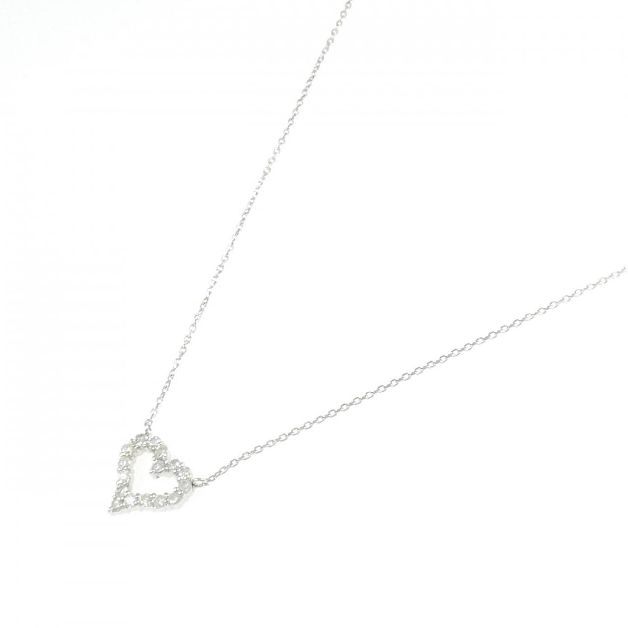 PT850 ハート ダイヤモンド ネックレス 0.50CT