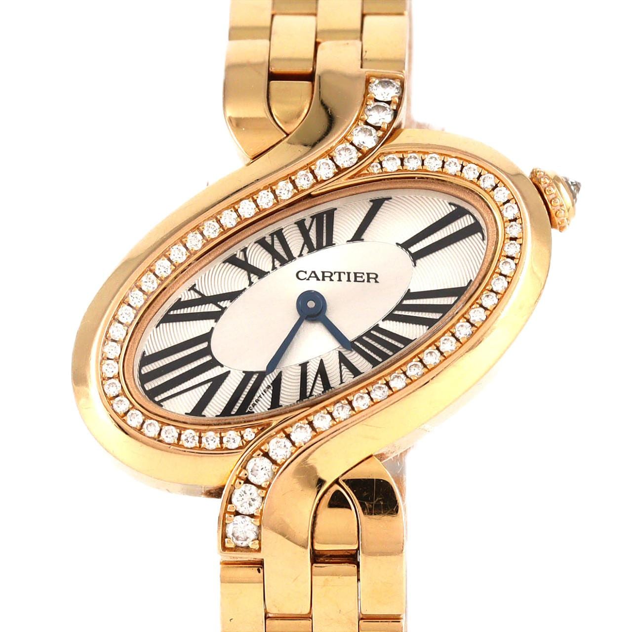 カルティエ デリスSM PG/D WG800003 PG･RG クォーツ