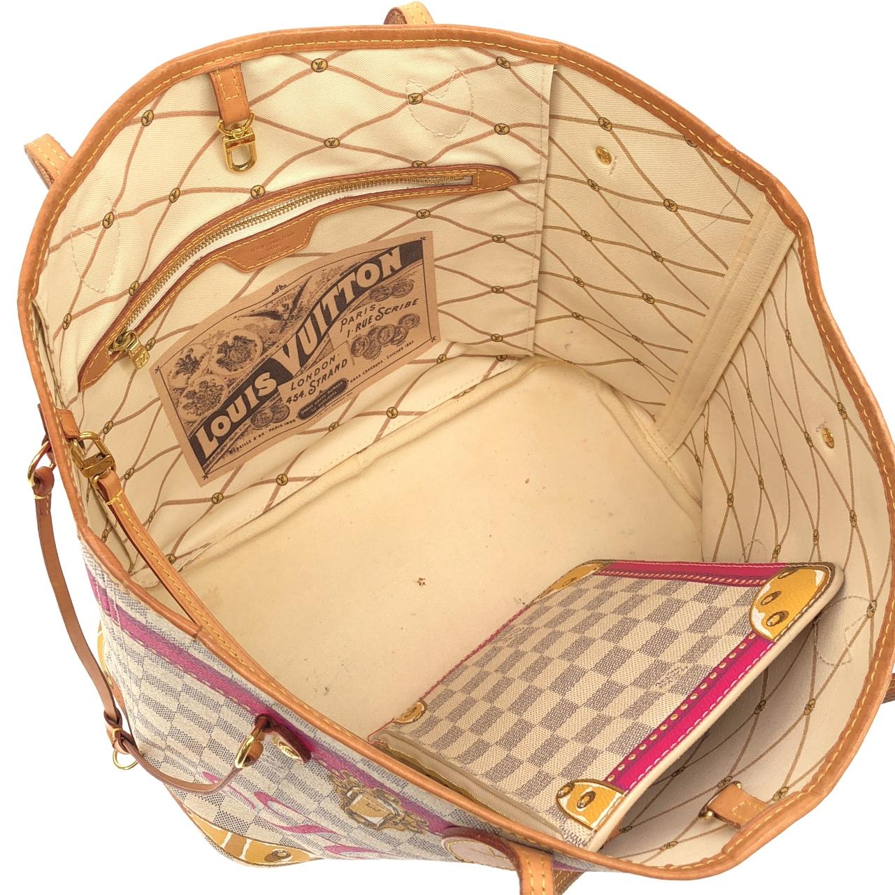 ルイヴィトン ダミエ アズール(トランク) ネヴァーフル MM N41734 バッグ