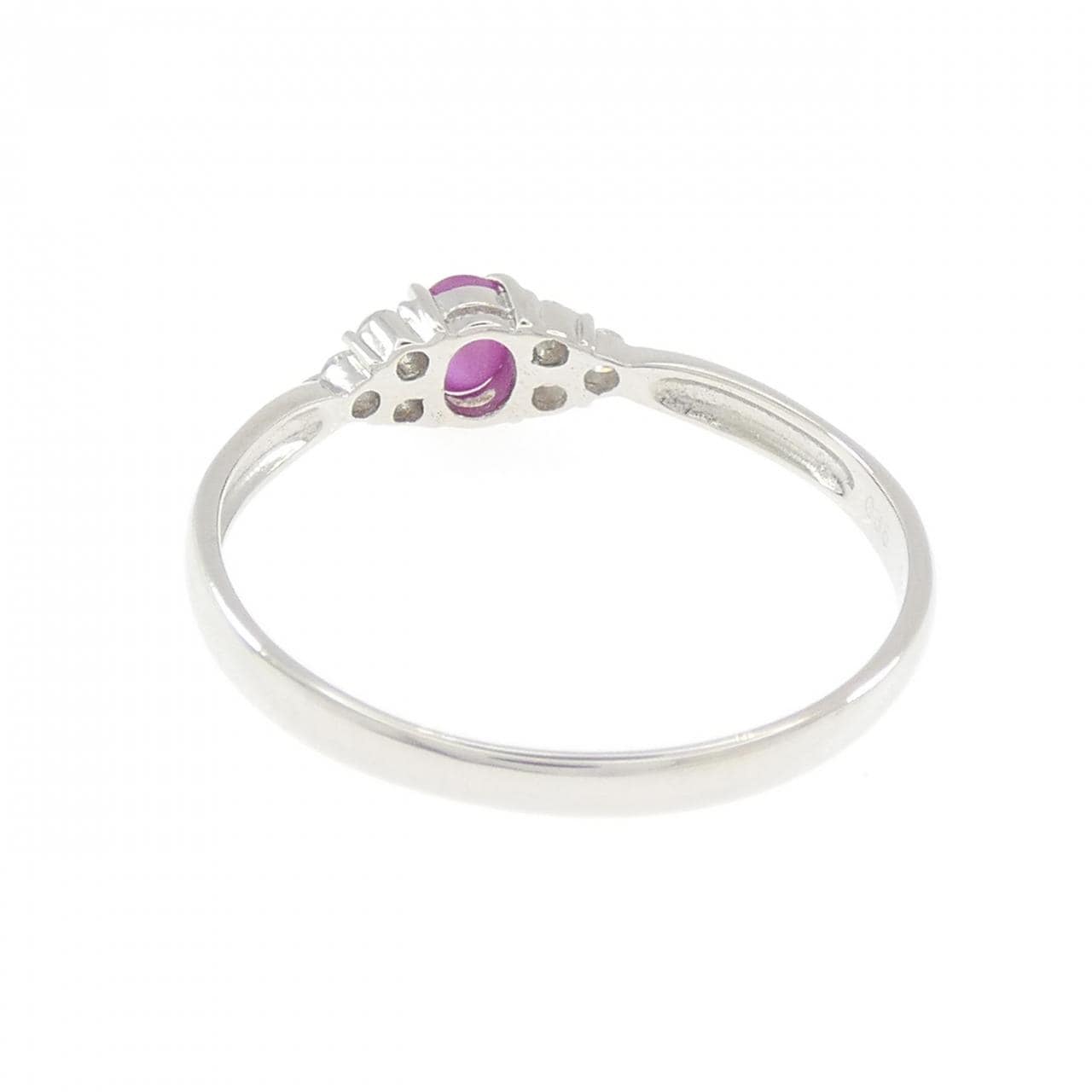 PT900 スタールビー リング 0.35CT