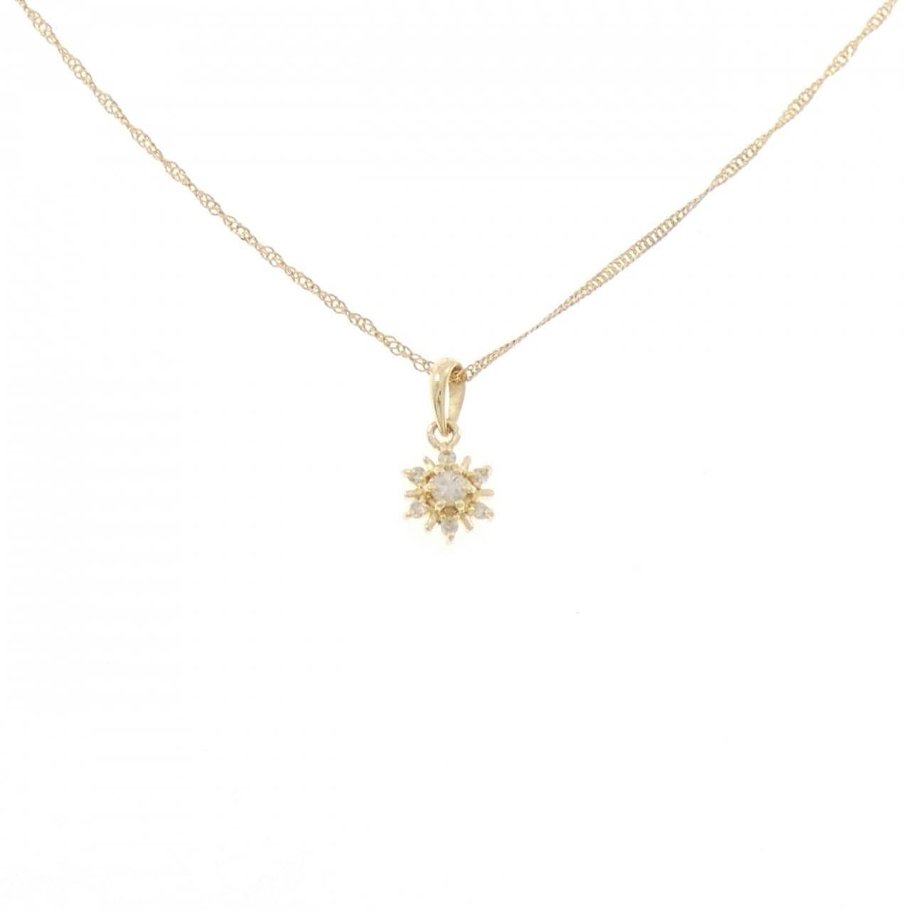 K18YG ダイヤモンド ネックレス 0.08CT