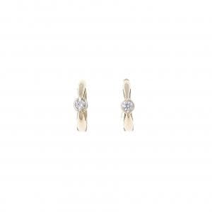K18PG ピンクダイヤモンド イヤリング 0.06CT