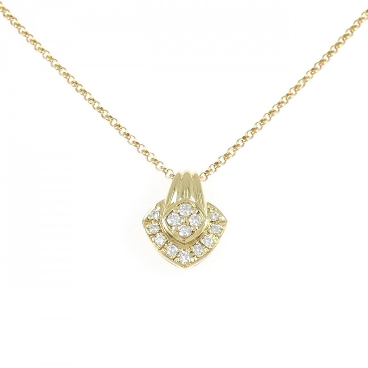 K18YG ダイヤモンド ネックレス 0.27CT