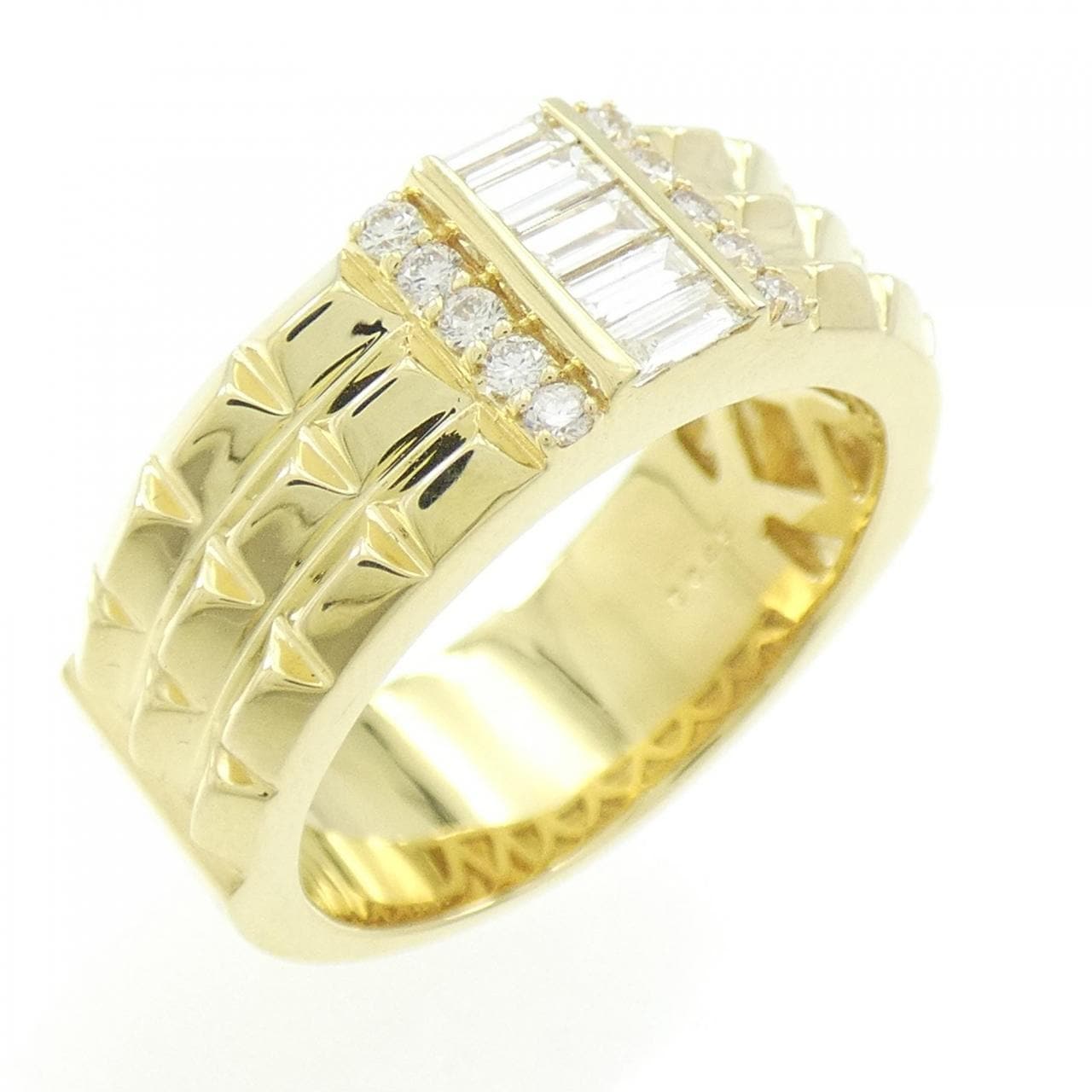 【新品】K18YG ダイヤモンド リング 0.45CT