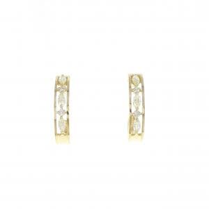 【新品】K18YG ダイヤモンド ピアス 0.24CT