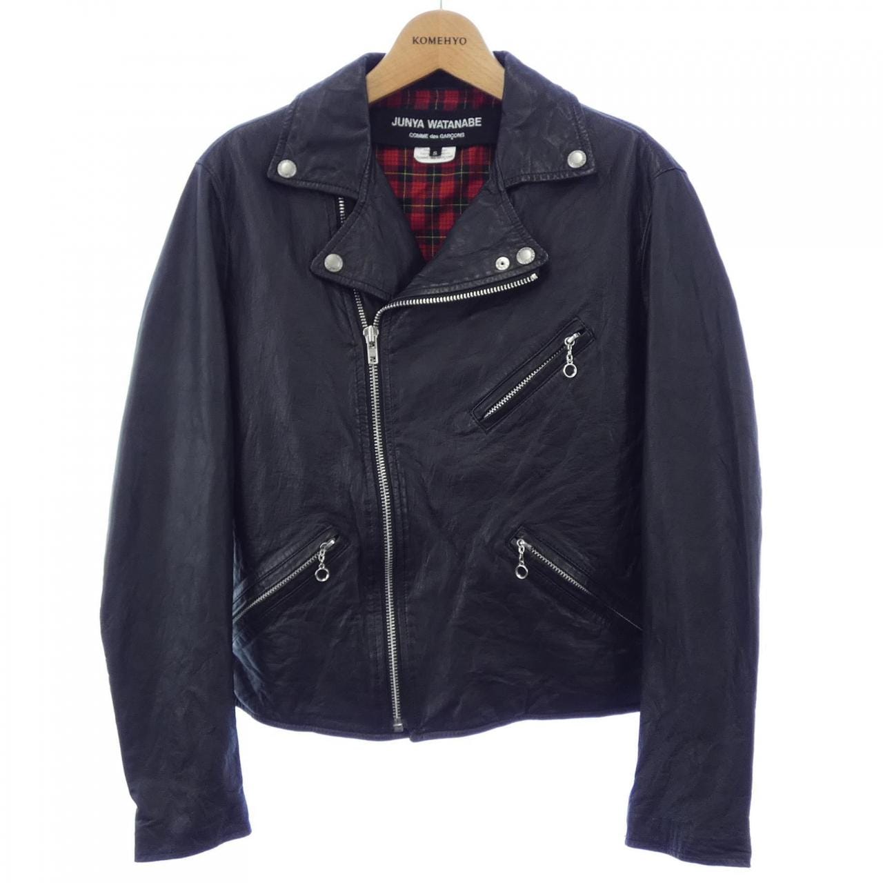 ジュンヤワタナベ JUNYA WATANABE JN-J025 レザーライダースジャケット