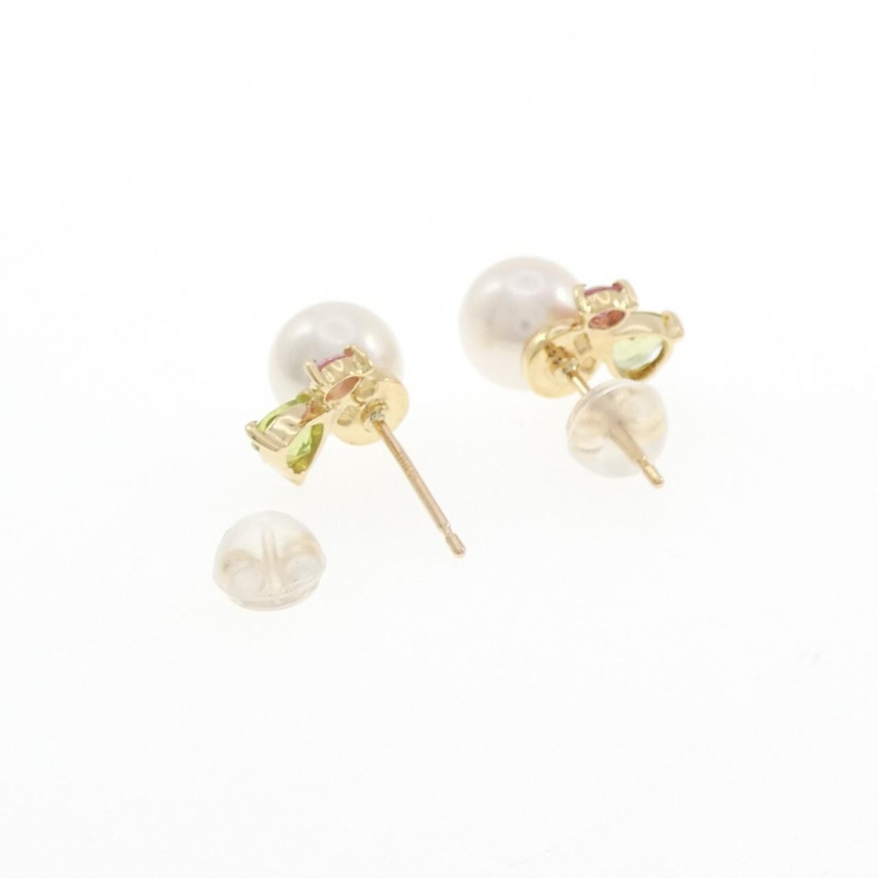 K18YG アコヤパール ピアス 7.1mm