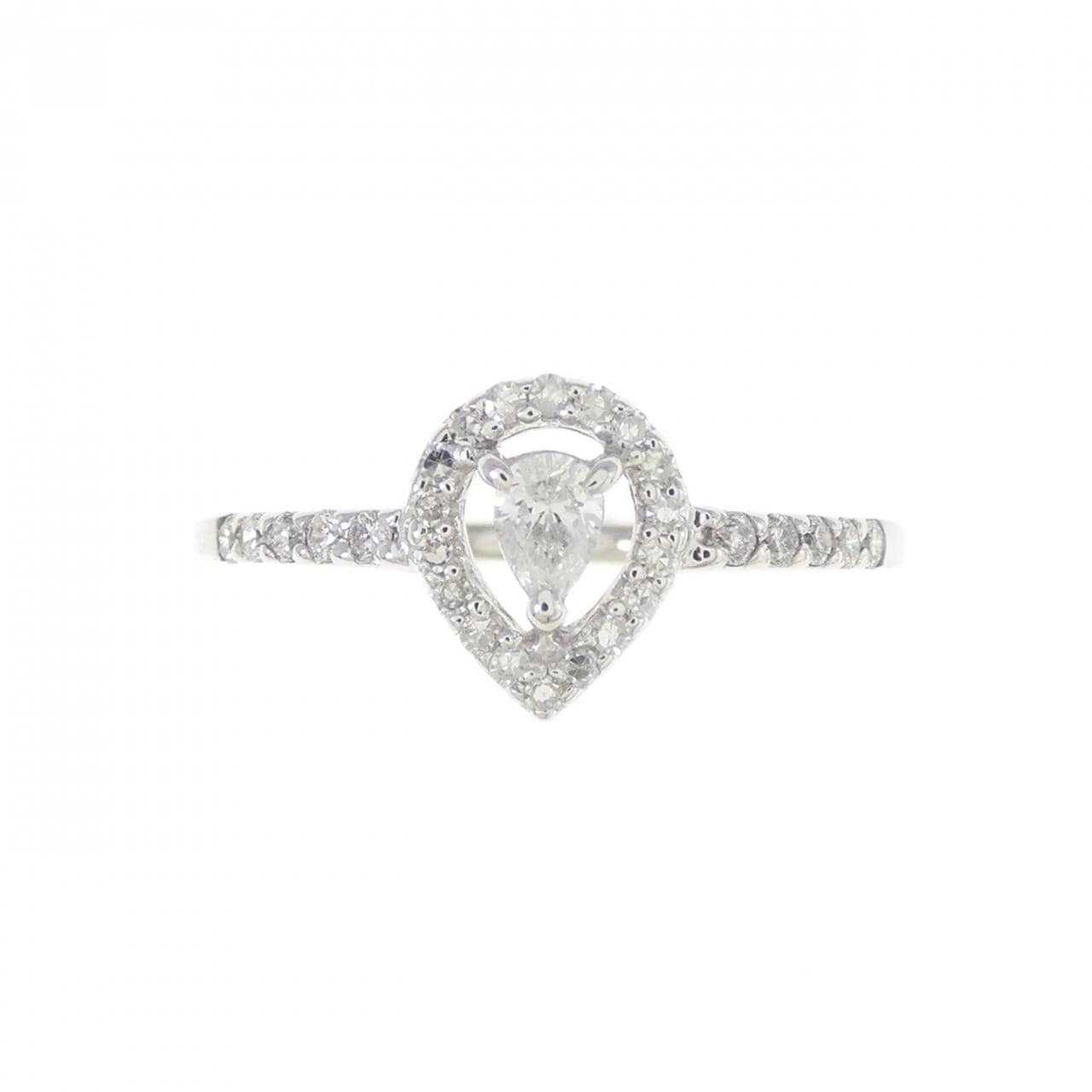 K14WG ダイヤモンド リング 0.093CT