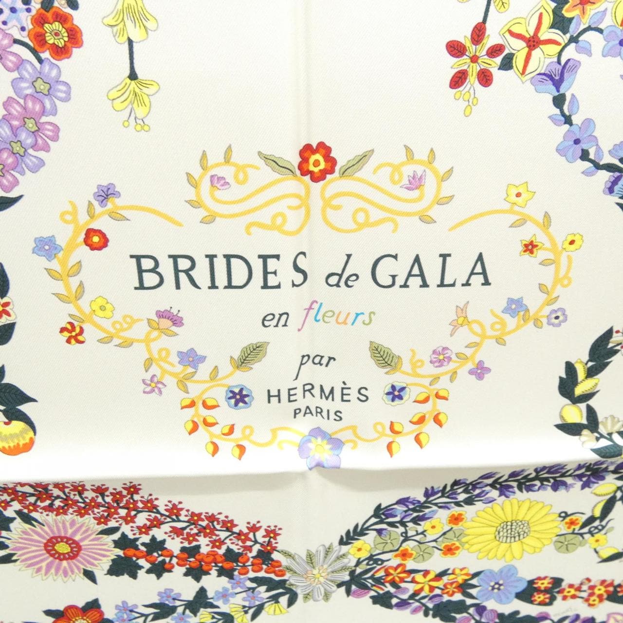 HERMES Brides de Gala en Fleurs Carre 围巾