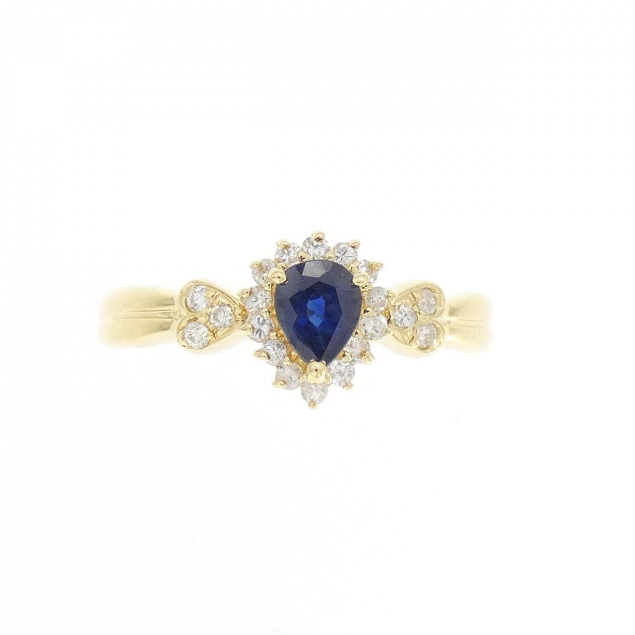 K18YG サファイヤ リング 0.27CT