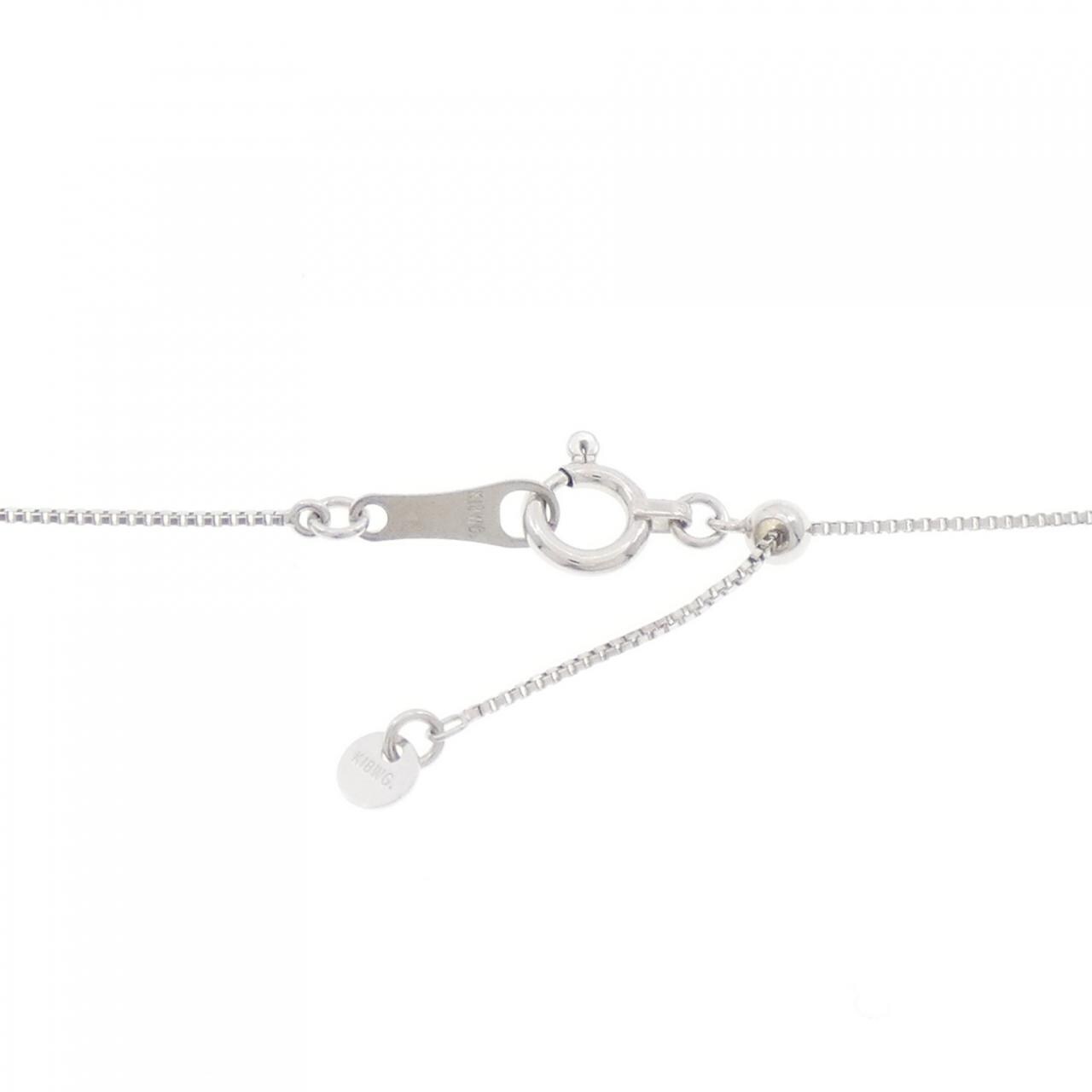 K18WG ダイヤモンド ネックレス 0.22CT