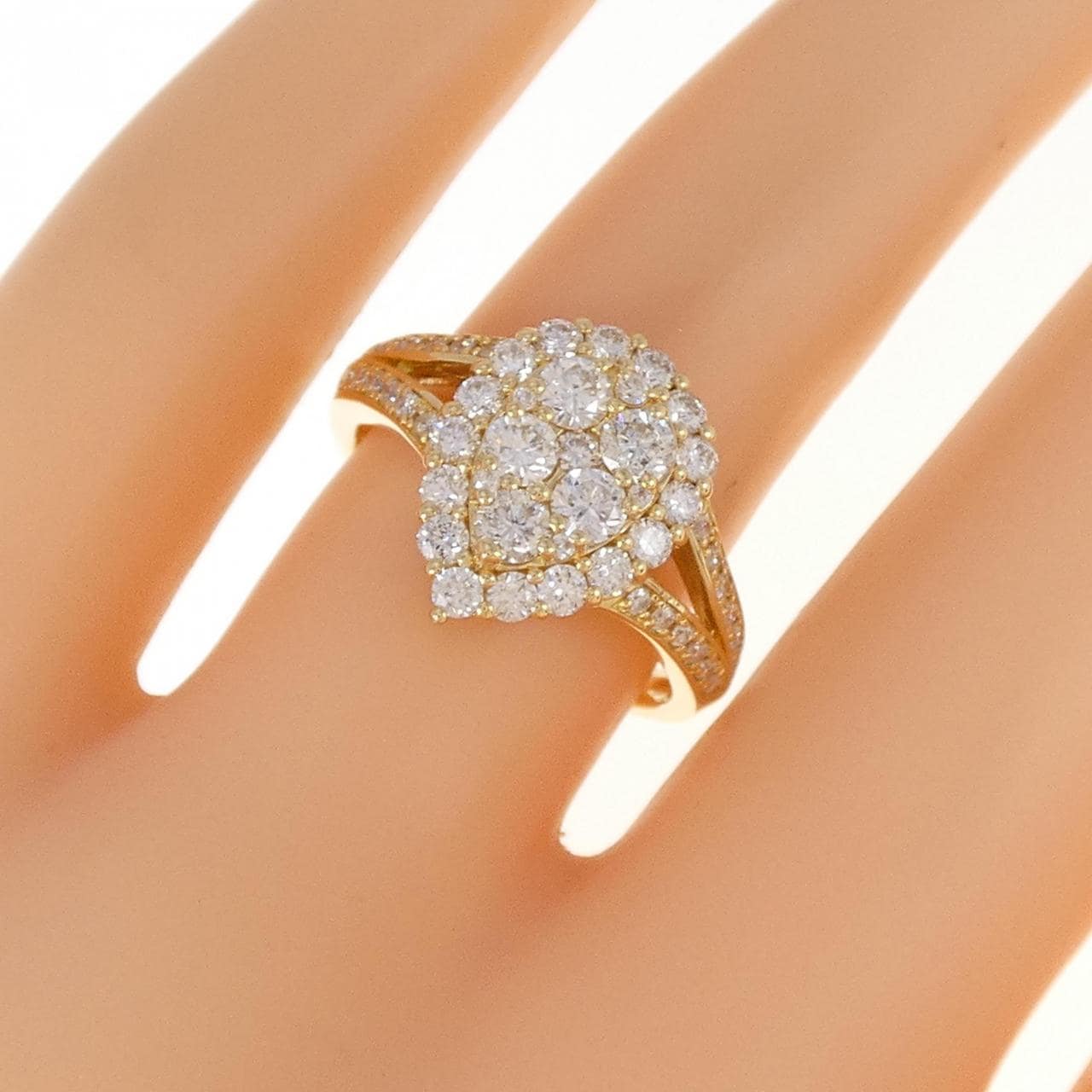 K18YG ダイヤモンド リング 1.00CT