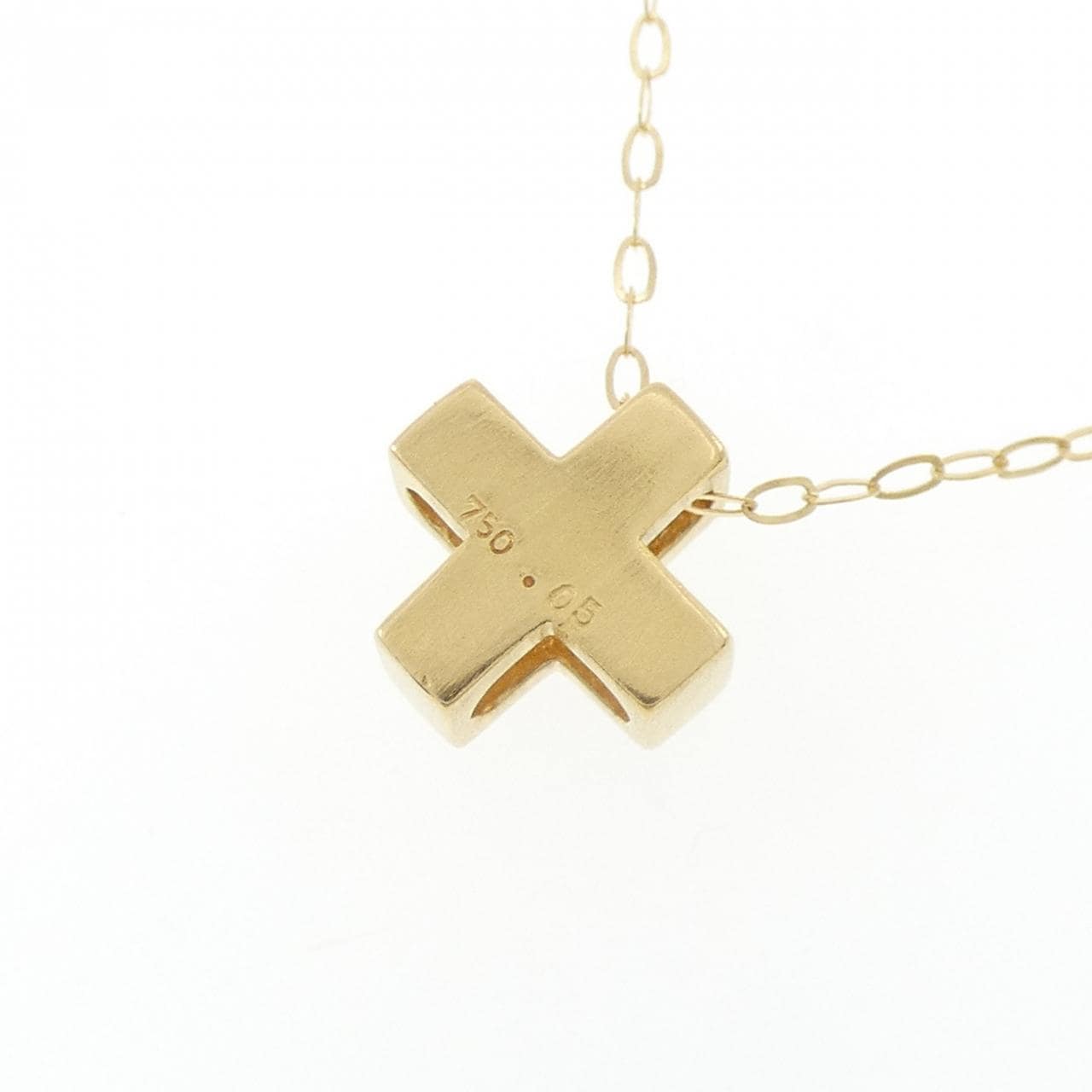 750YG/K18YG ダイヤモンド ネックレス 0.05CT