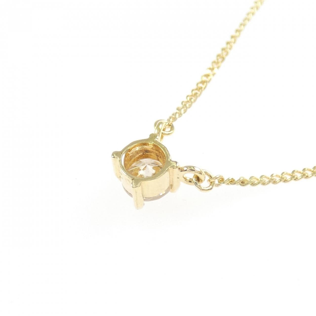 K18YG ソリティア ダイヤモンド ネックレス 0.26CT