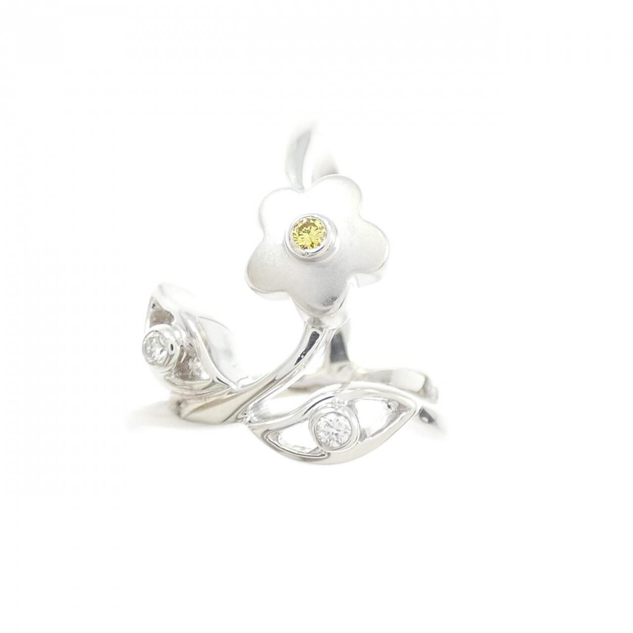 カラッチ フラワー ダイヤモンド リング 0.02CT