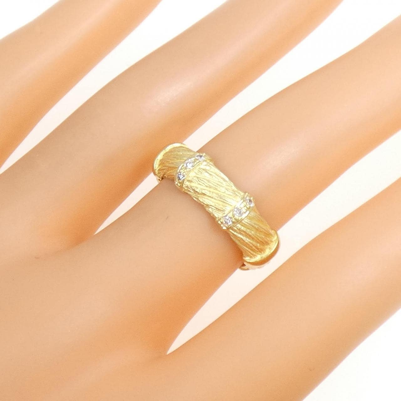 K18YG ダイヤモンド リング 0.06CT