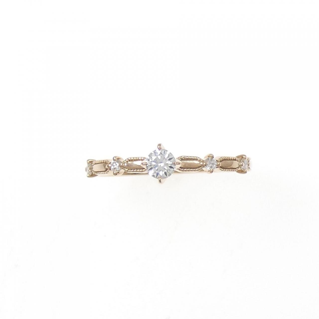 750PG ダイヤモンド リング 0.114CT