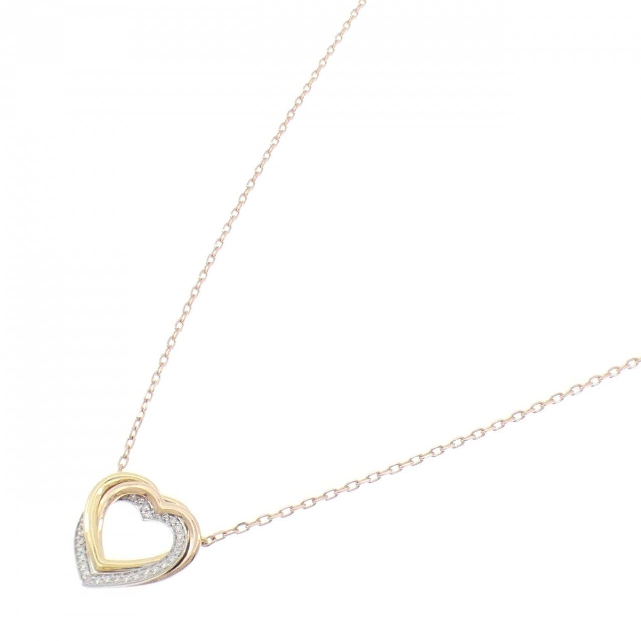 カルティエ トリニティ ハート ネックレス