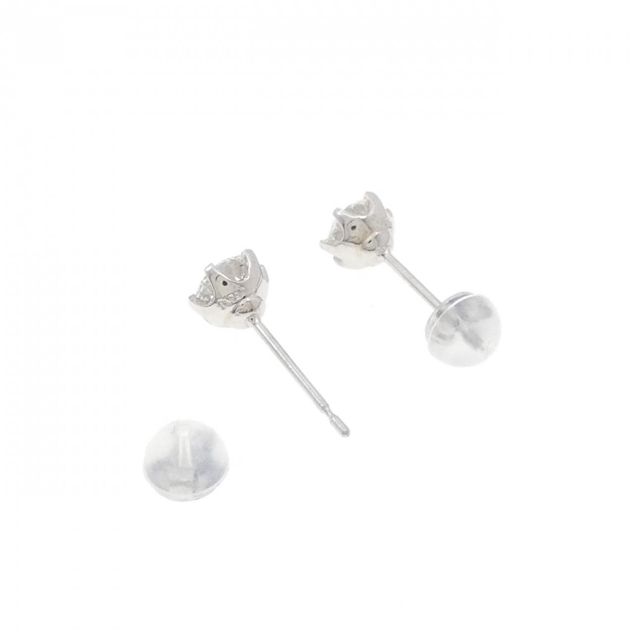 PT900 ソリティア ダイヤモンド ピアス 1.036CT