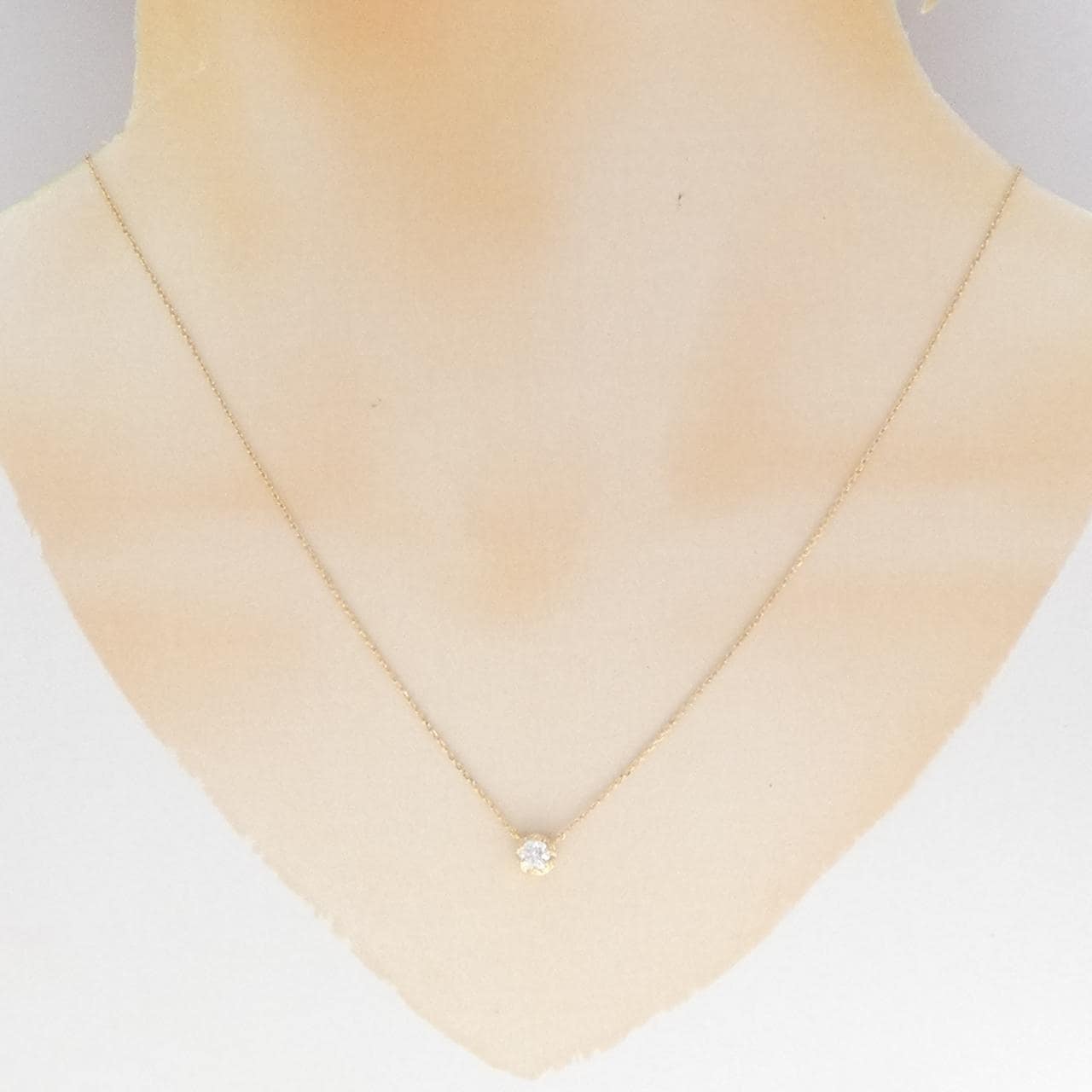 K18YG ダイヤモンド ネックレス 0.20CT