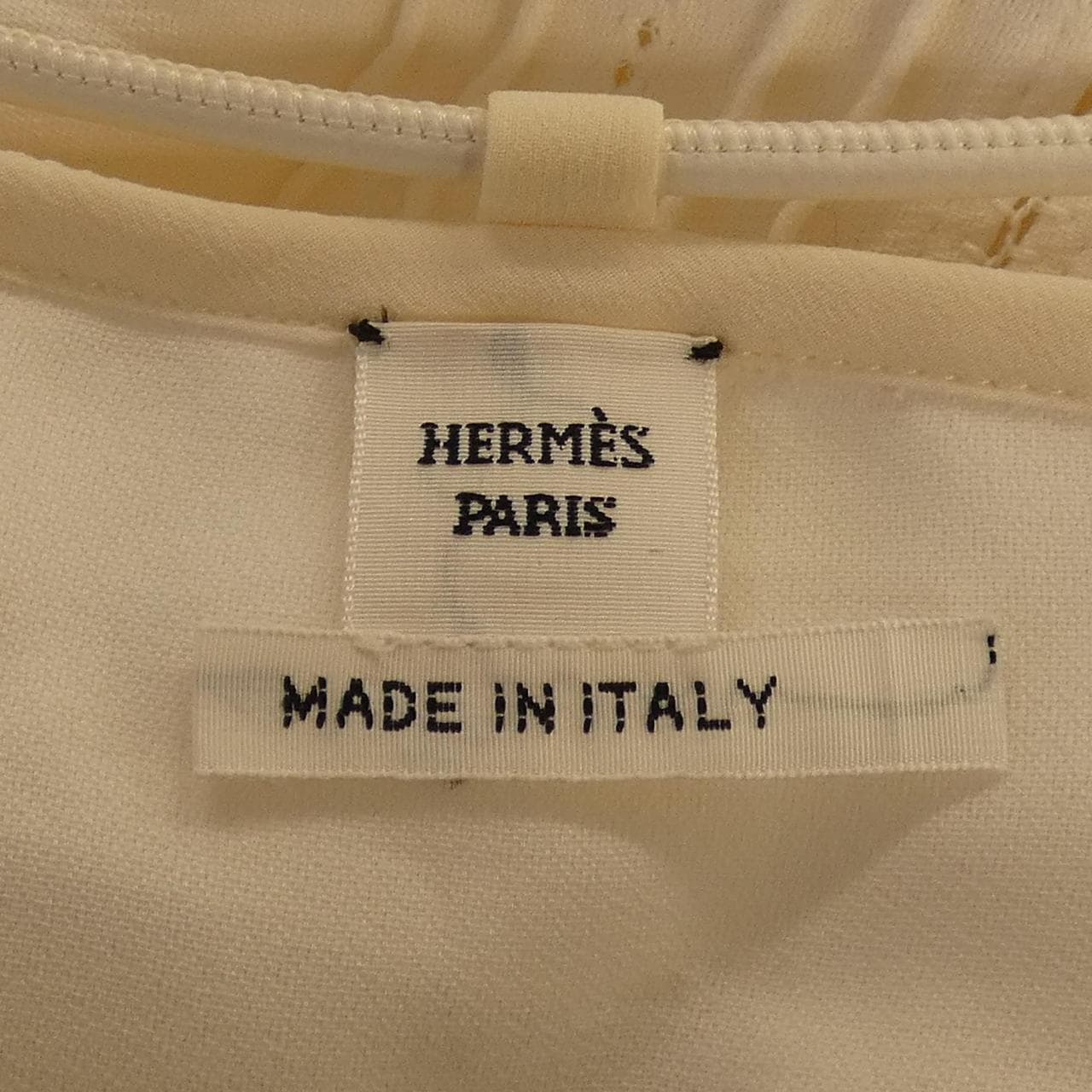 エルメス HERMES シルククレープ テクスチャードコットン 2H0611DI トップス