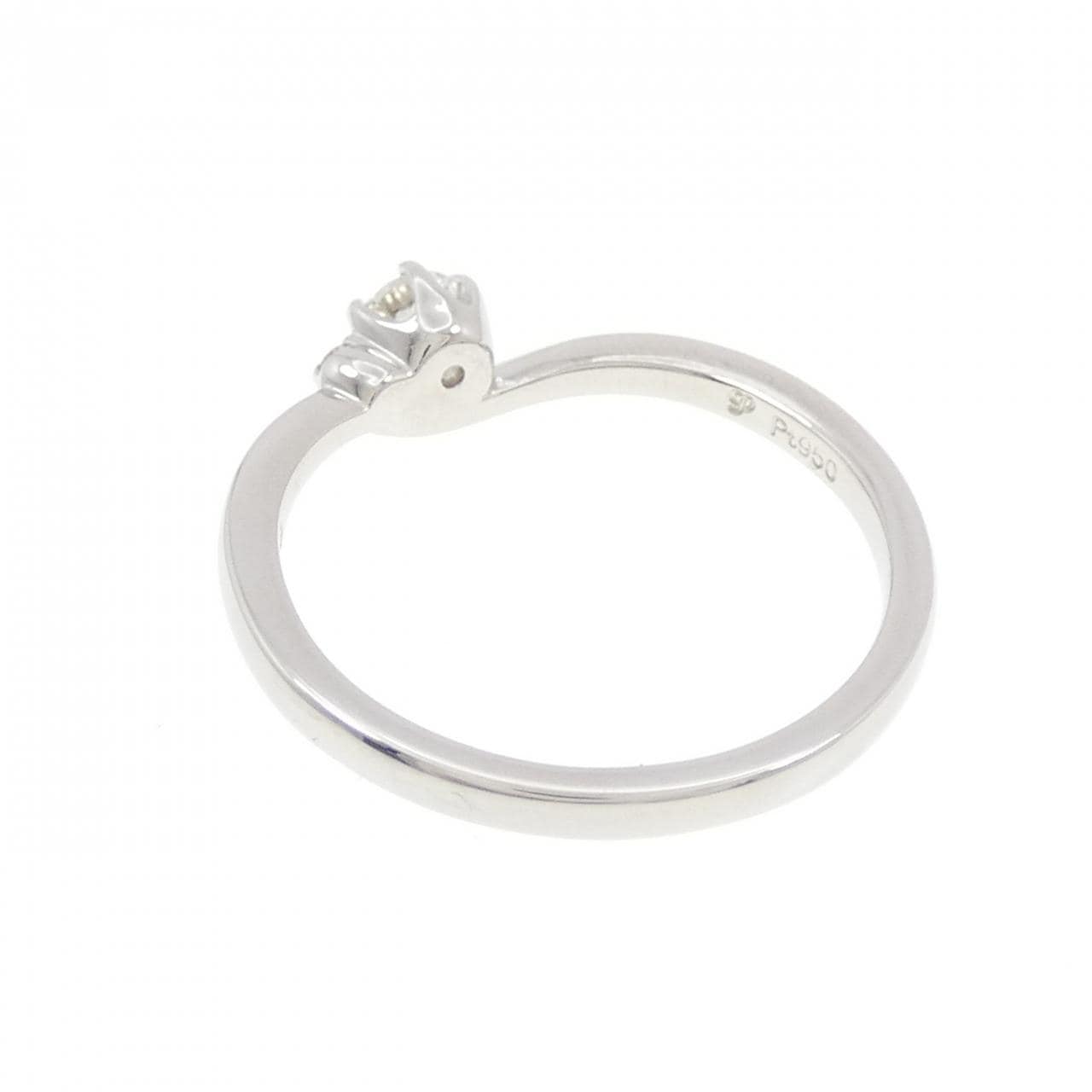 PT950 ダイヤモンド リング 0.185CT