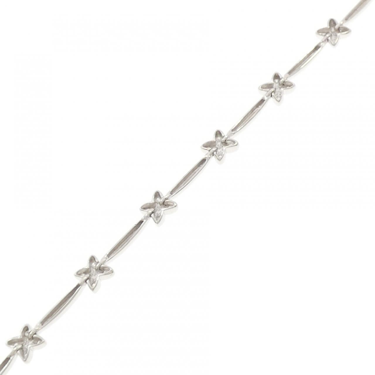 K18WG ダイヤモンド ブレスレット 0.20CT