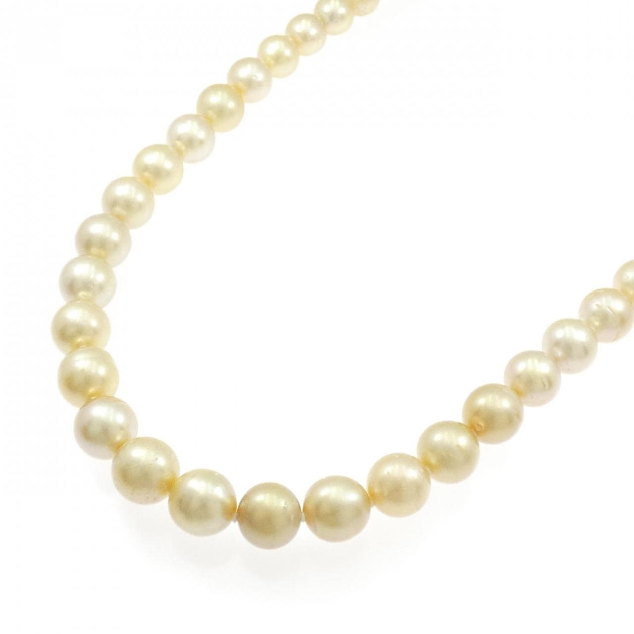 K18YG 白蝶パール ネックレス 8.5-12mm