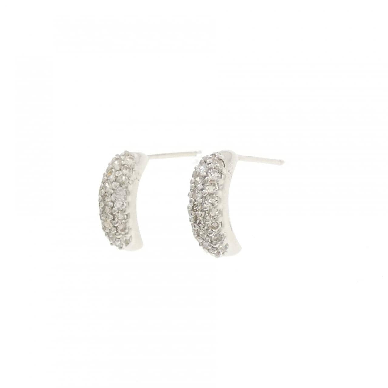 PT900 パヴェ ダイヤモンド ピアス 0.50CT