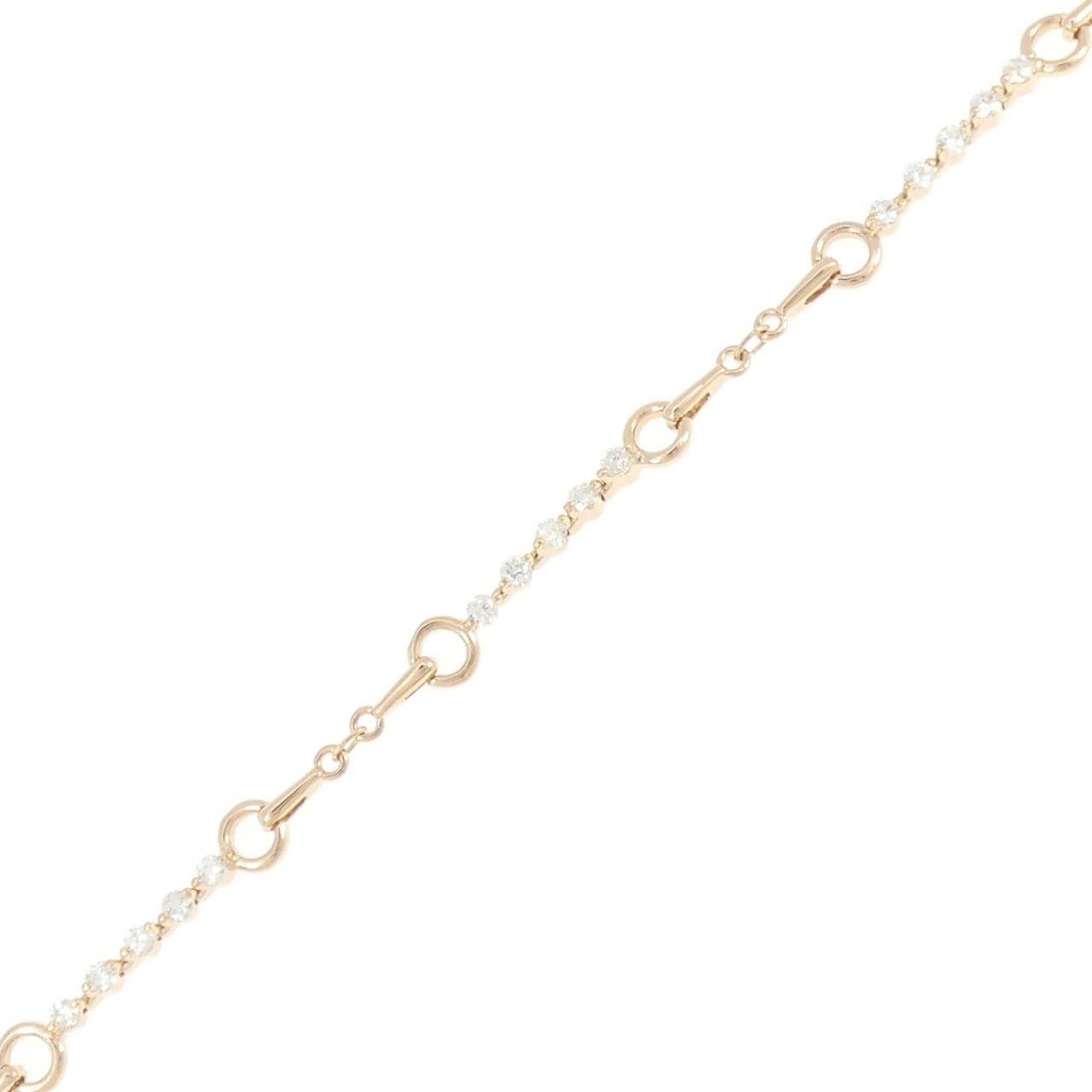 K18PG ダイヤモンド ブレスレット 0.67CT
