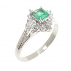 PT900 エメラルド リング 0.25CT