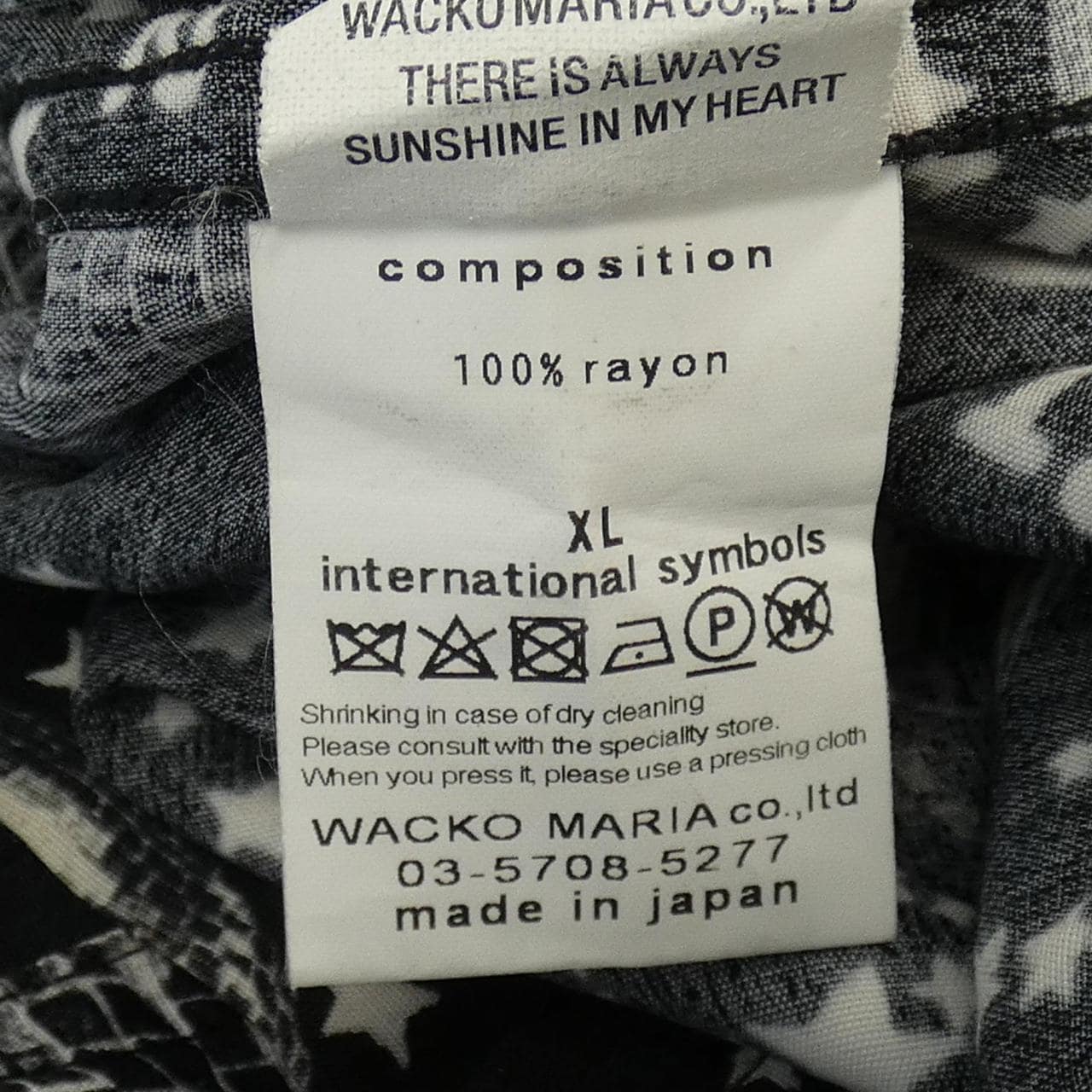 華科瑪利亞WACKO MARIA襯衫