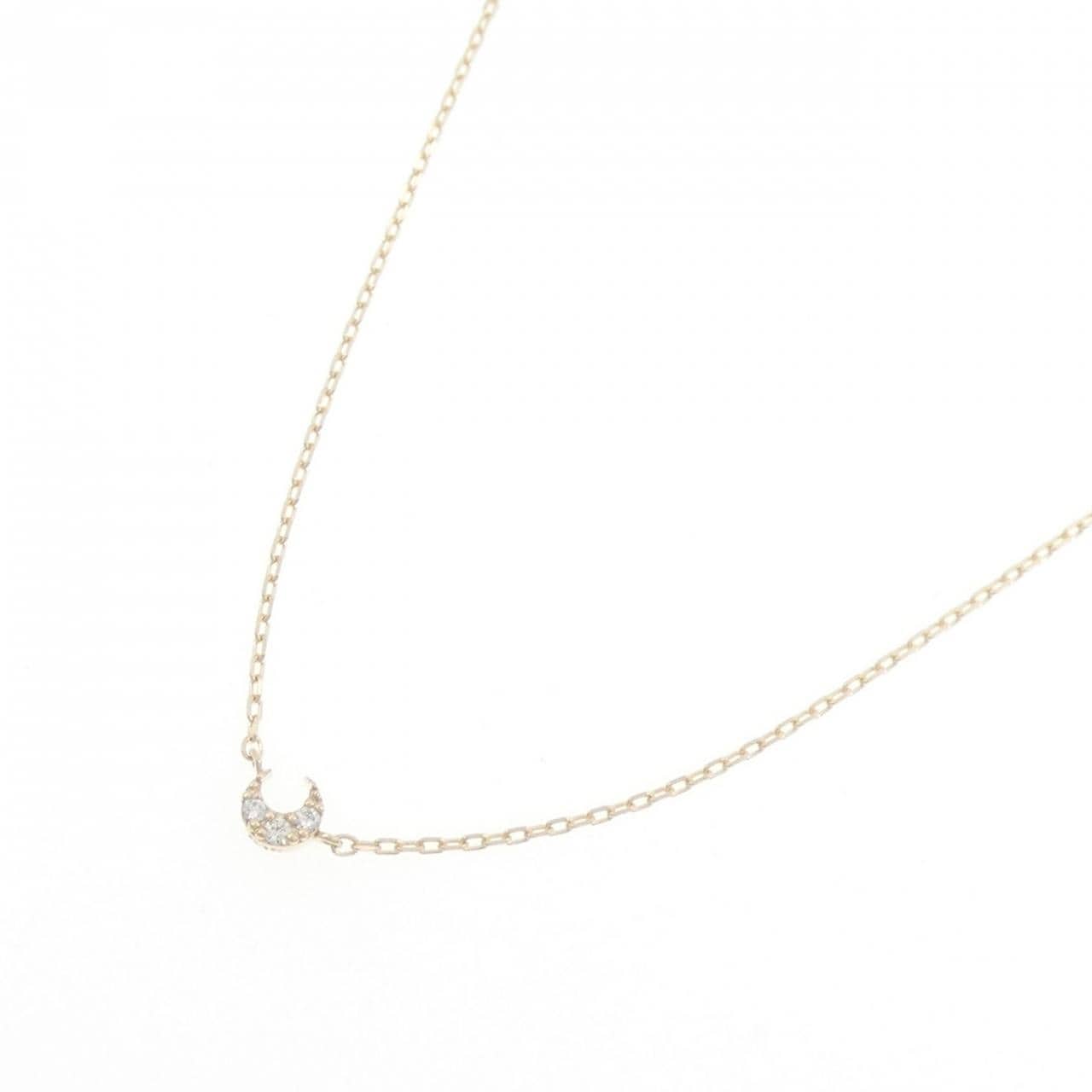 K10YG moon Diamond necklace
