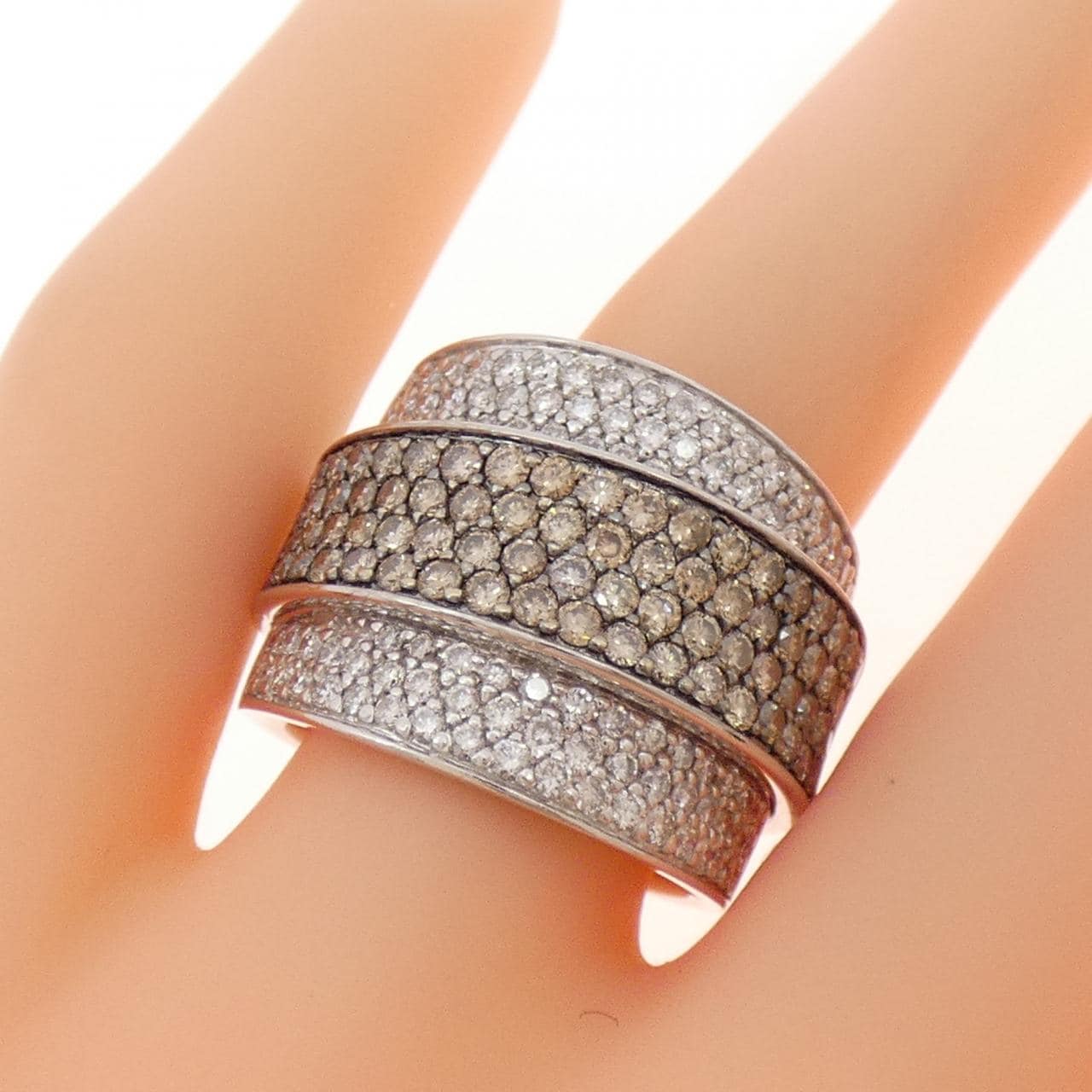 750WG ダイヤモンド リング 0.98CT